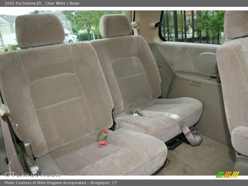 Clear White / Beige 2003 Kia Sedona EX