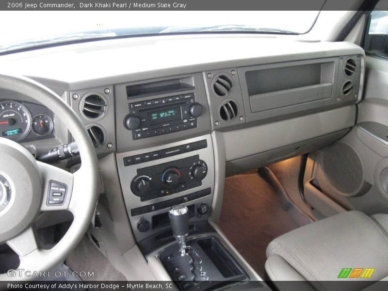 Dark Khaki Pearl / Medium Slate Gray 2006 Jeep Commander