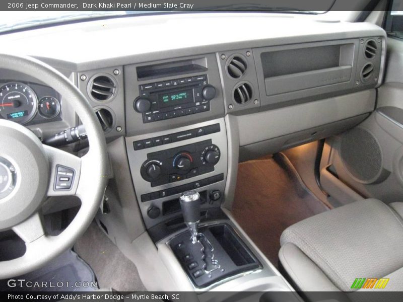 Dark Khaki Pearl / Medium Slate Gray 2006 Jeep Commander