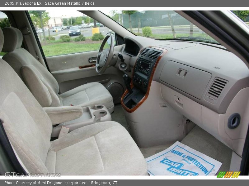 Sage Green Metallic / Beige 2005 Kia Sedona EX