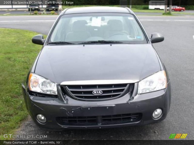 Dark Bronze / Beige 2005 Kia Spectra EX Sedan