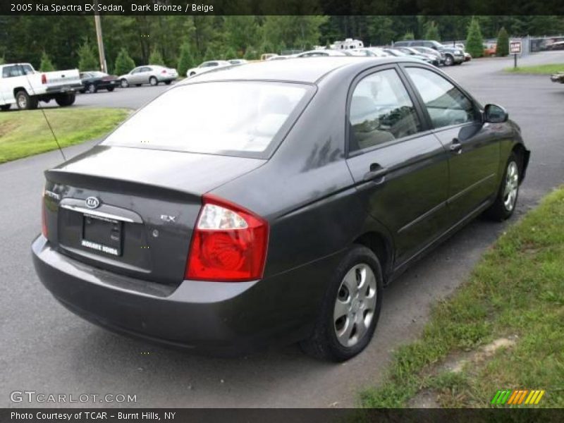 Dark Bronze / Beige 2005 Kia Spectra EX Sedan