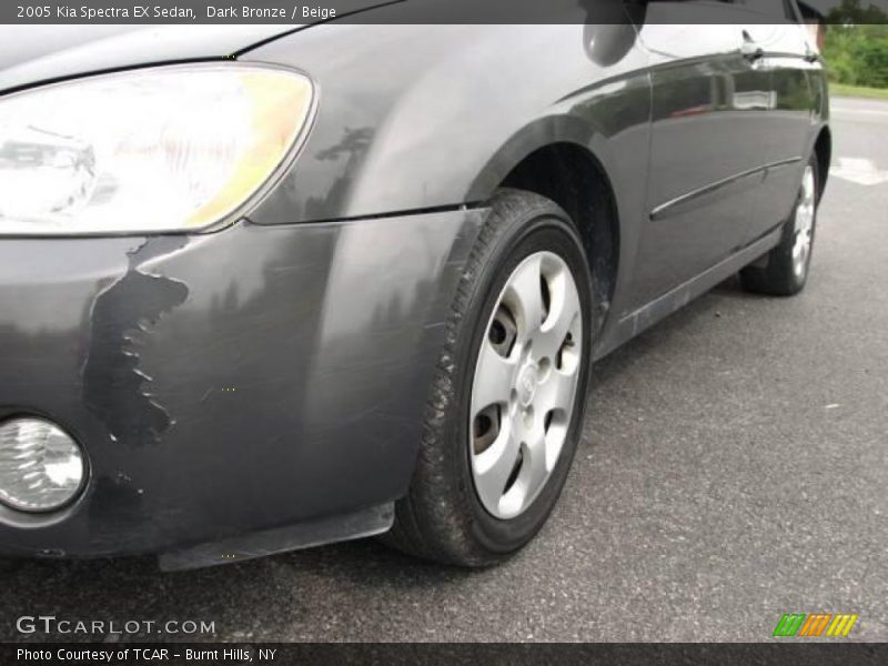 Dark Bronze / Beige 2005 Kia Spectra EX Sedan