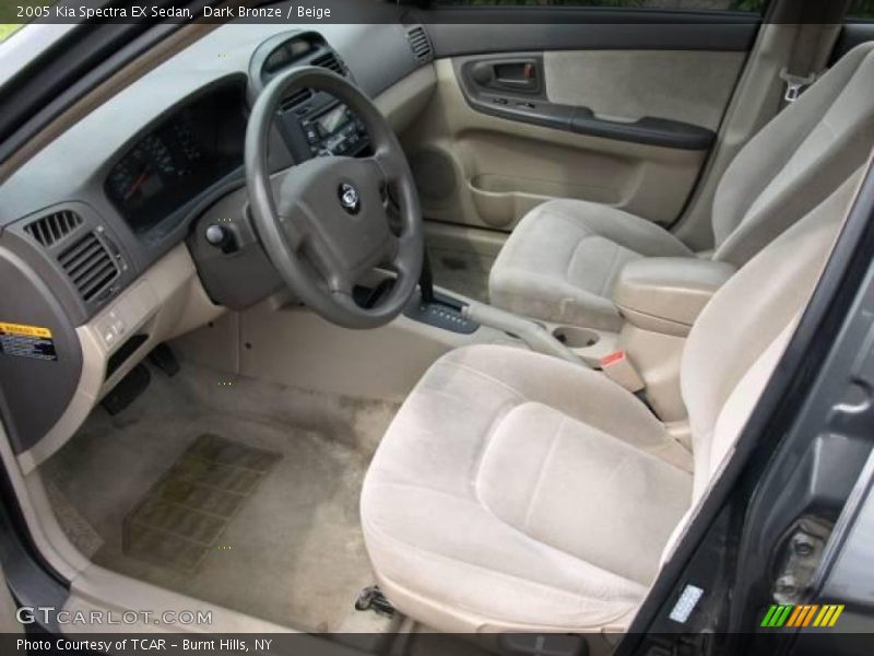 Dark Bronze / Beige 2005 Kia Spectra EX Sedan
