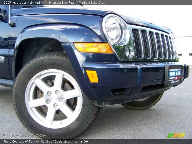 Midnight Blue Pearl / Medium Slate Gray 2007 Jeep Liberty Limited 4x4