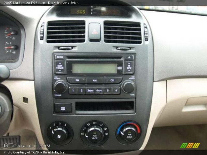 Dark Bronze / Beige 2005 Kia Spectra EX Sedan