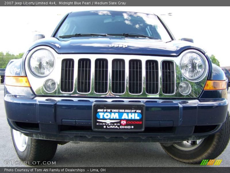 Midnight Blue Pearl / Medium Slate Gray 2007 Jeep Liberty Limited 4x4