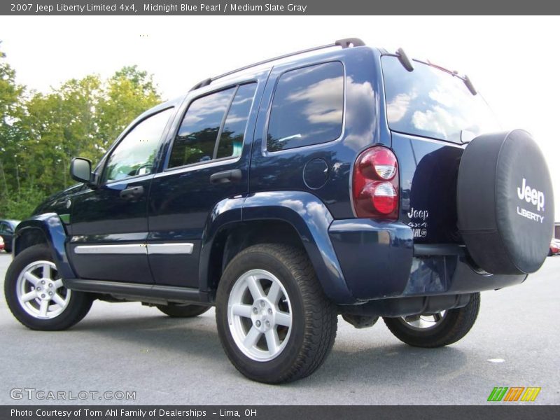Midnight Blue Pearl / Medium Slate Gray 2007 Jeep Liberty Limited 4x4