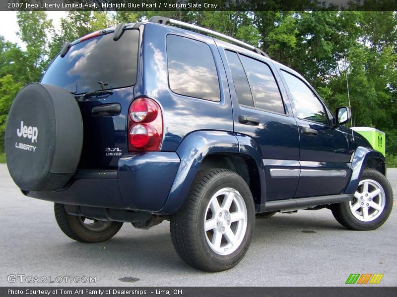 Midnight Blue Pearl / Medium Slate Gray 2007 Jeep Liberty Limited 4x4
