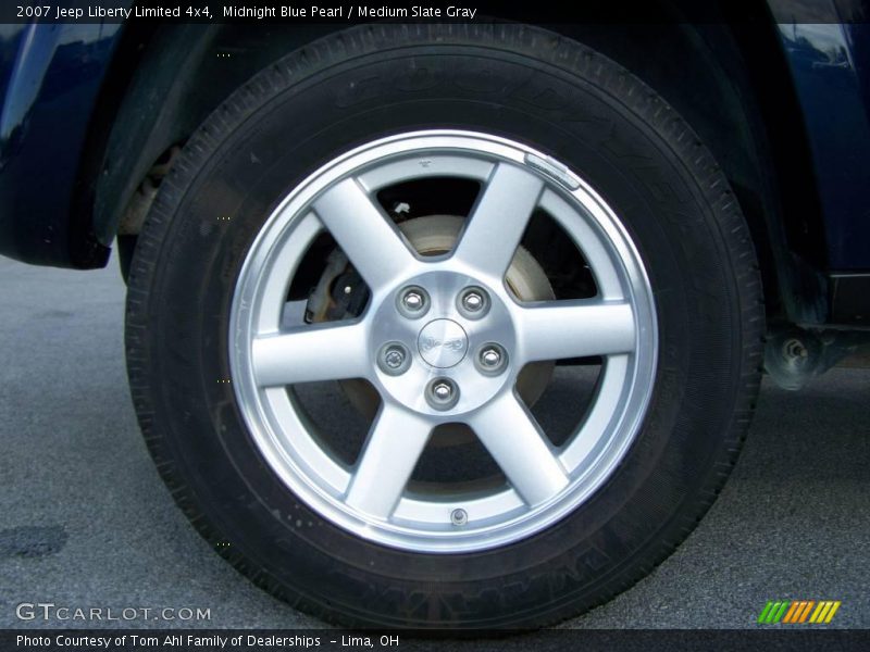 Midnight Blue Pearl / Medium Slate Gray 2007 Jeep Liberty Limited 4x4