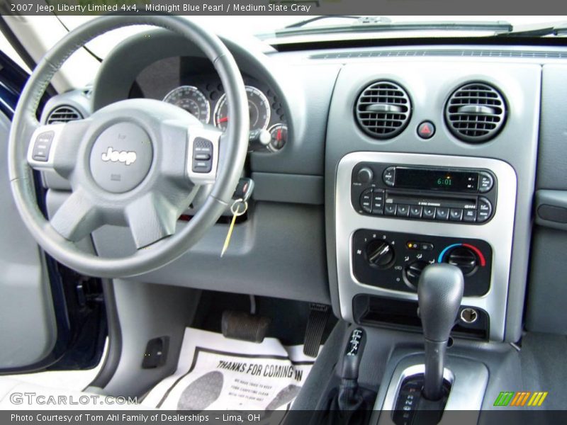 Midnight Blue Pearl / Medium Slate Gray 2007 Jeep Liberty Limited 4x4