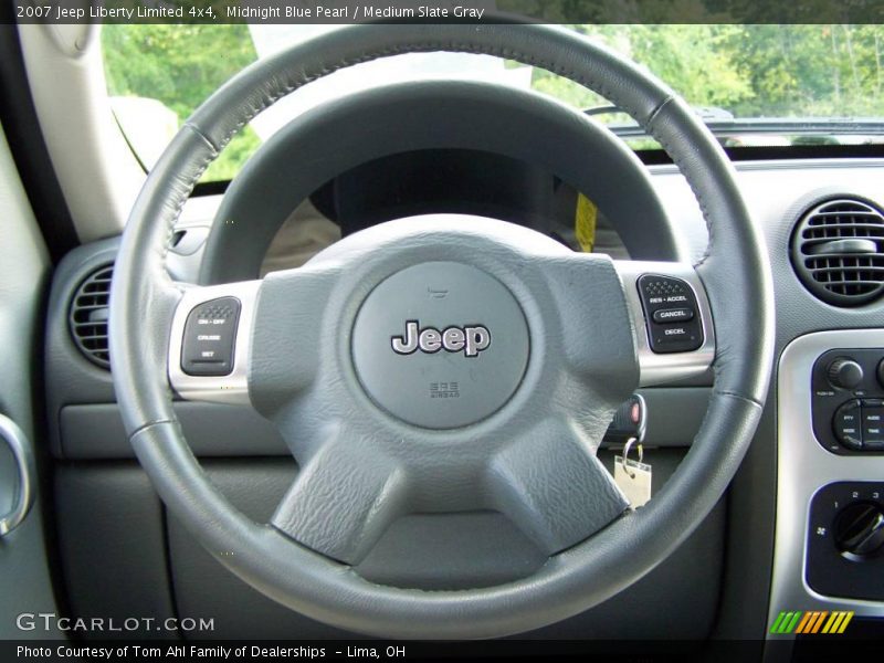 Midnight Blue Pearl / Medium Slate Gray 2007 Jeep Liberty Limited 4x4