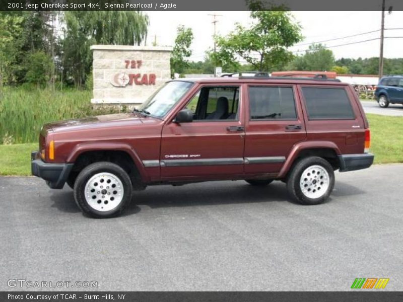 Sienna Pearlcoat / Agate 2001 Jeep Cherokee Sport 4x4
