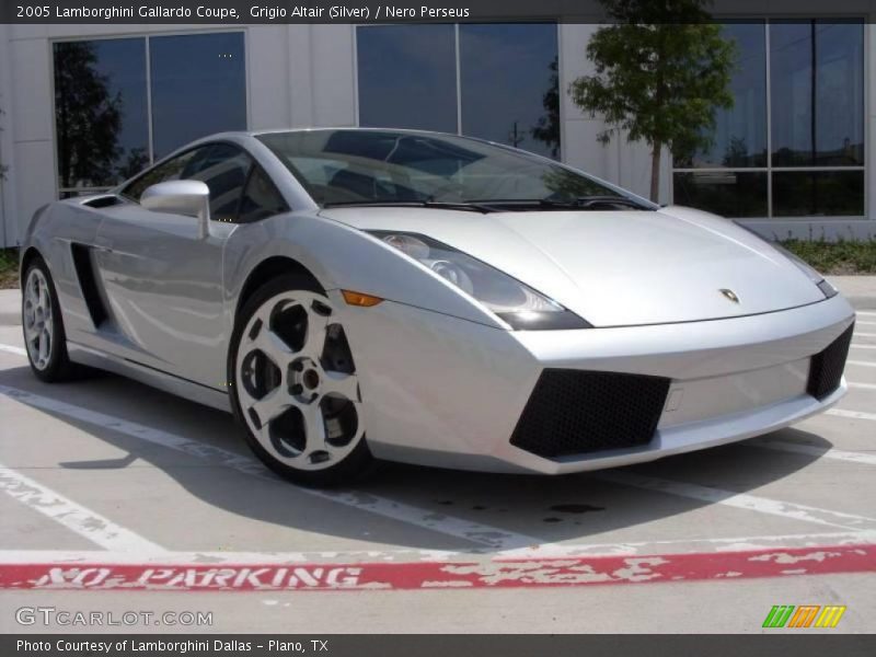 Grigio Altair (Silver) / Nero Perseus 2005 Lamborghini Gallardo Coupe