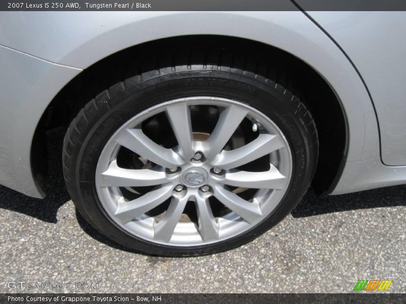 Tungsten Pearl / Black 2007 Lexus IS 250 AWD