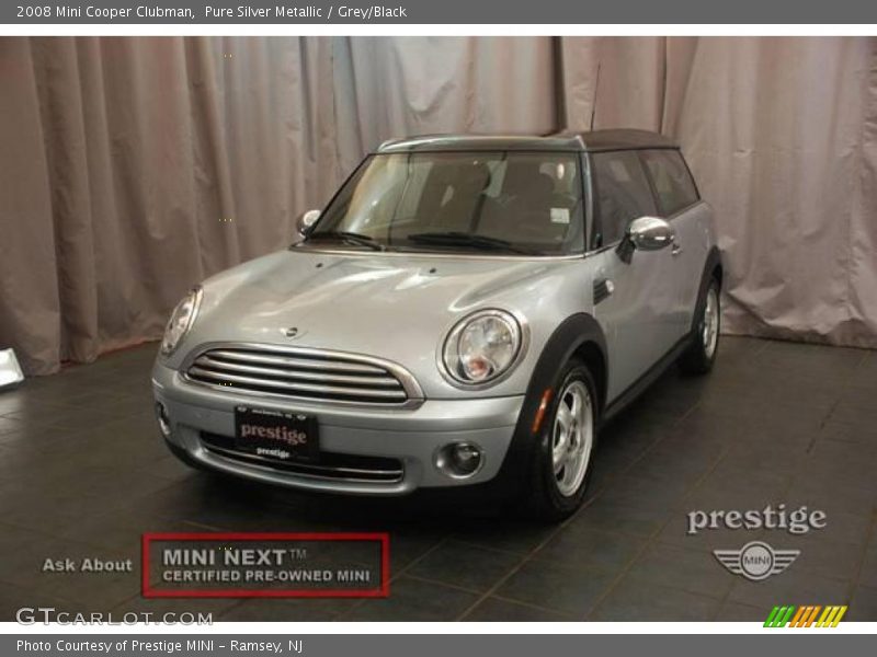 Pure Silver Metallic / Grey/Black 2008 Mini Cooper Clubman