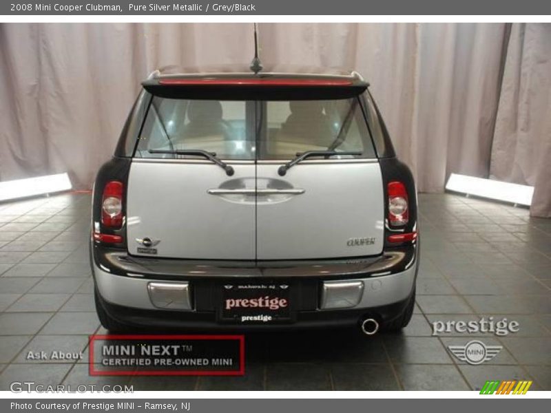 Pure Silver Metallic / Grey/Black 2008 Mini Cooper Clubman