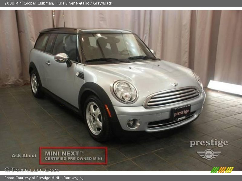 Pure Silver Metallic / Grey/Black 2008 Mini Cooper Clubman