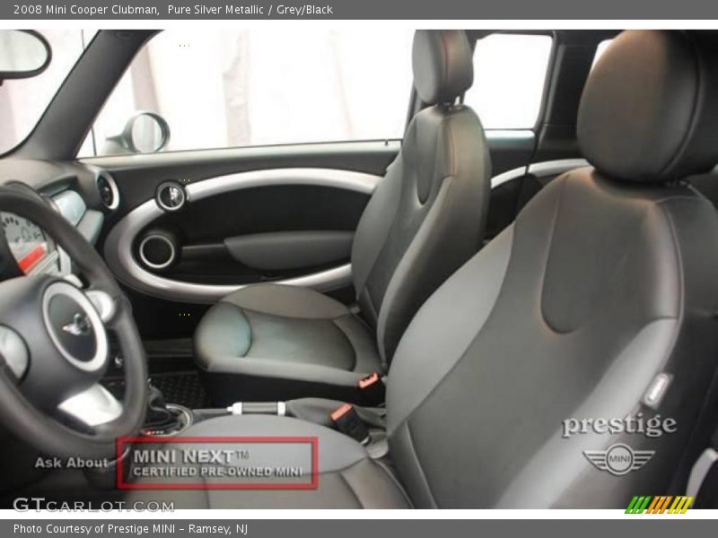 Pure Silver Metallic / Grey/Black 2008 Mini Cooper Clubman