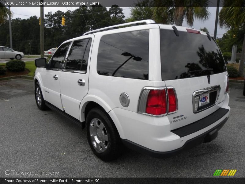 Oxford White / Camel 2006 Lincoln Navigator Luxury