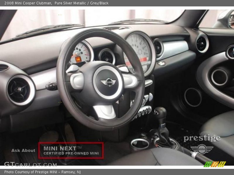 Pure Silver Metallic / Grey/Black 2008 Mini Cooper Clubman