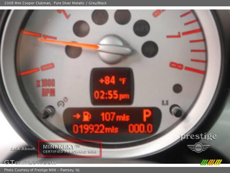 Pure Silver Metallic / Grey/Black 2008 Mini Cooper Clubman