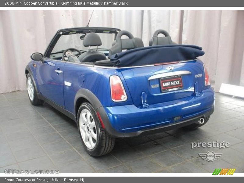 Lightning Blue Metallic / Panther Black 2008 Mini Cooper Convertible