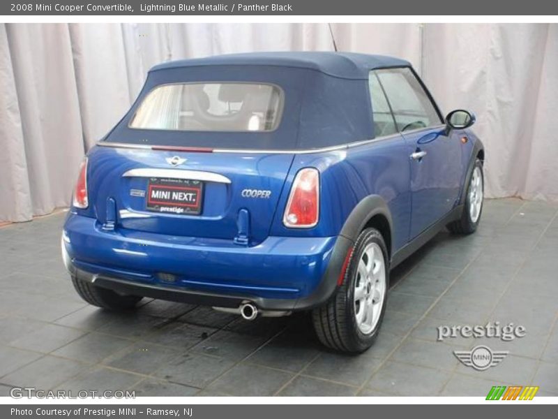 Lightning Blue Metallic / Panther Black 2008 Mini Cooper Convertible
