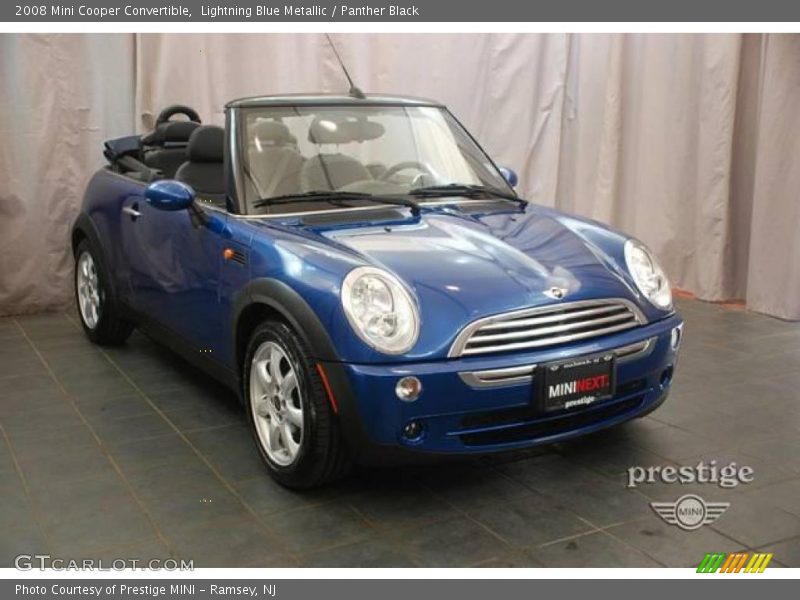 Lightning Blue Metallic / Panther Black 2008 Mini Cooper Convertible