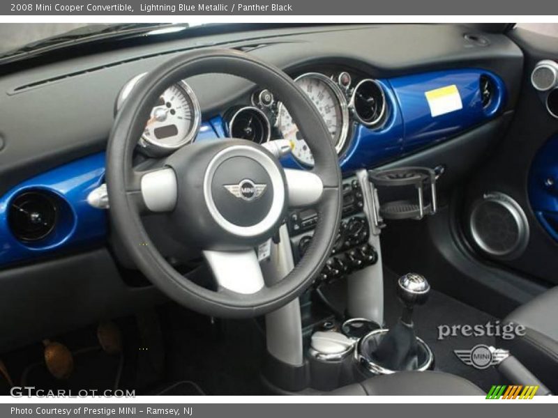 Lightning Blue Metallic / Panther Black 2008 Mini Cooper Convertible
