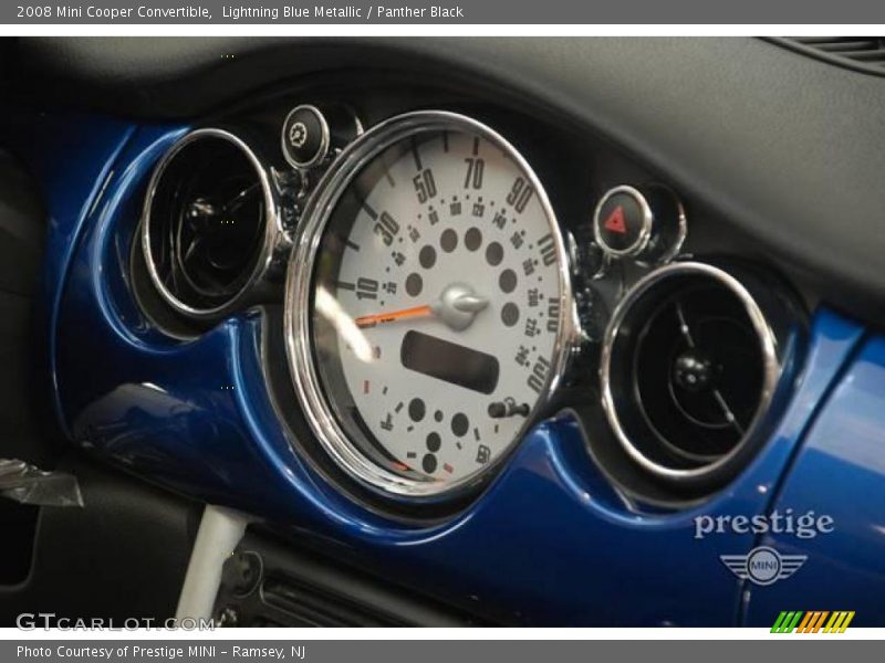 Lightning Blue Metallic / Panther Black 2008 Mini Cooper Convertible