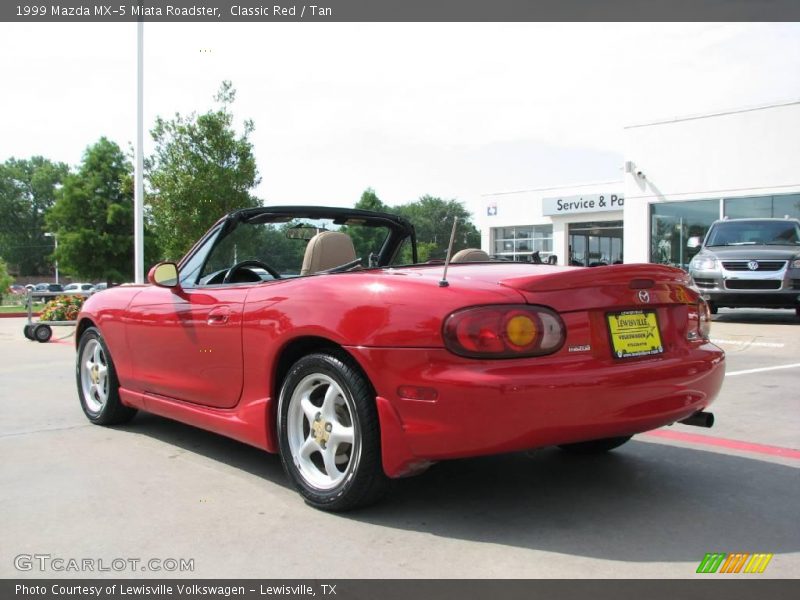 Classic Red / Tan 1999 Mazda MX-5 Miata Roadster