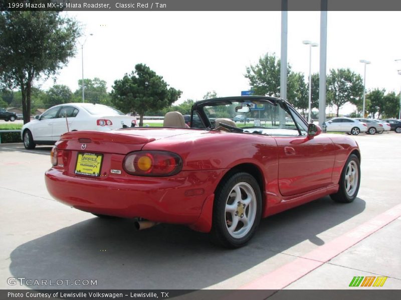 Classic Red / Tan 1999 Mazda MX-5 Miata Roadster