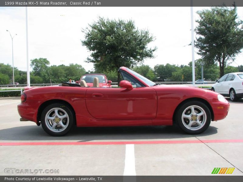 Classic Red / Tan 1999 Mazda MX-5 Miata Roadster