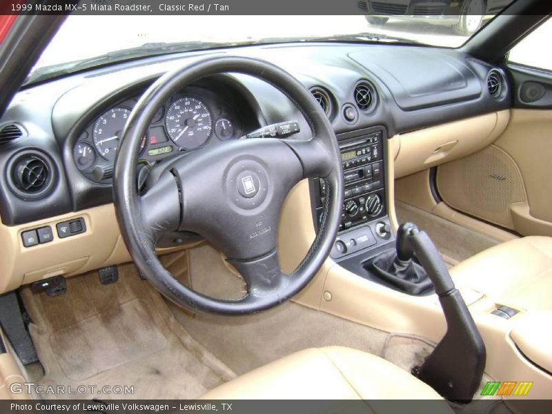 Classic Red / Tan 1999 Mazda MX-5 Miata Roadster