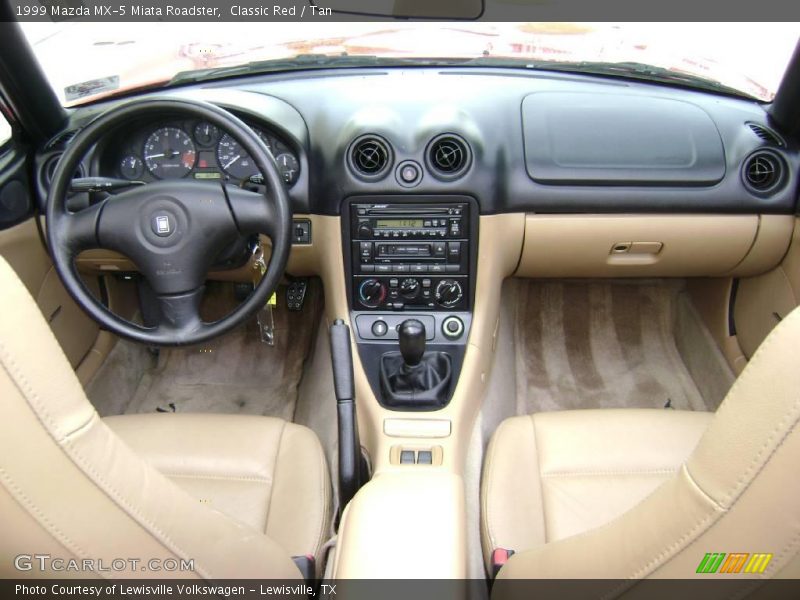 Classic Red / Tan 1999 Mazda MX-5 Miata Roadster