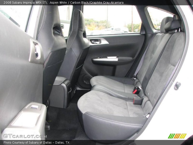 Aspen White / Carbon Black/Graphite Gray Alcantara 2008 Subaru Impreza WRX STi
