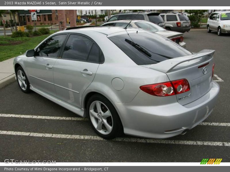 Satin Silver Metallic / Gray 2003 Mazda MAZDA6 s Sedan