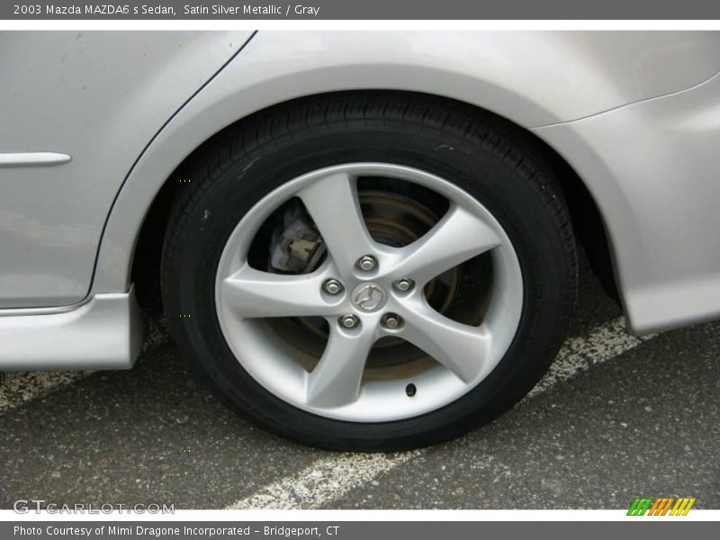 Satin Silver Metallic / Gray 2003 Mazda MAZDA6 s Sedan