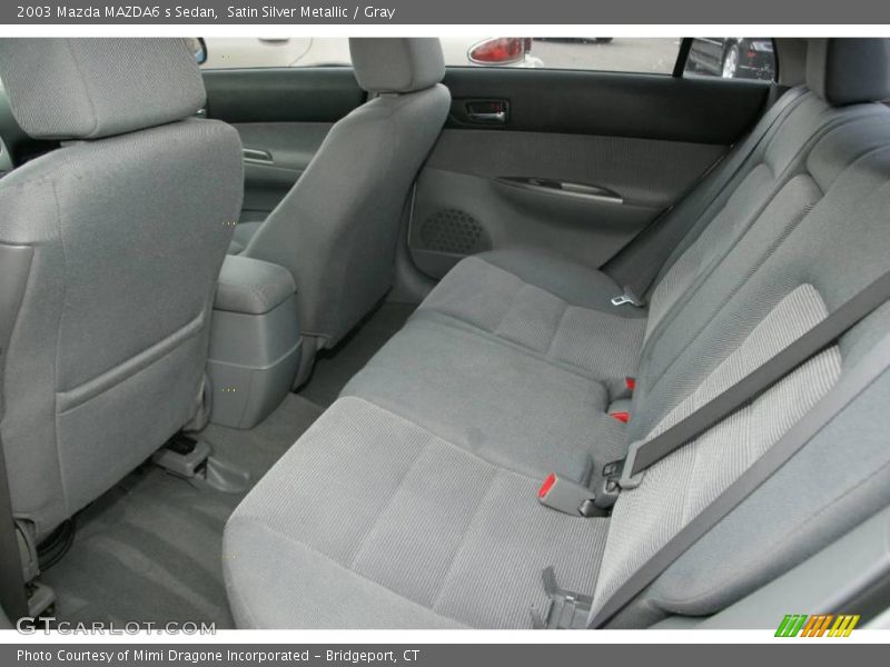 Satin Silver Metallic / Gray 2003 Mazda MAZDA6 s Sedan