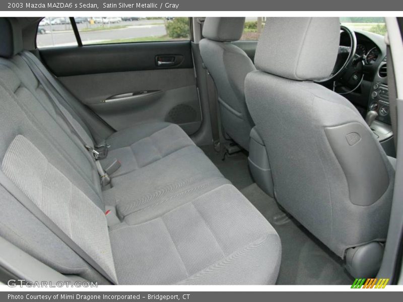 Satin Silver Metallic / Gray 2003 Mazda MAZDA6 s Sedan