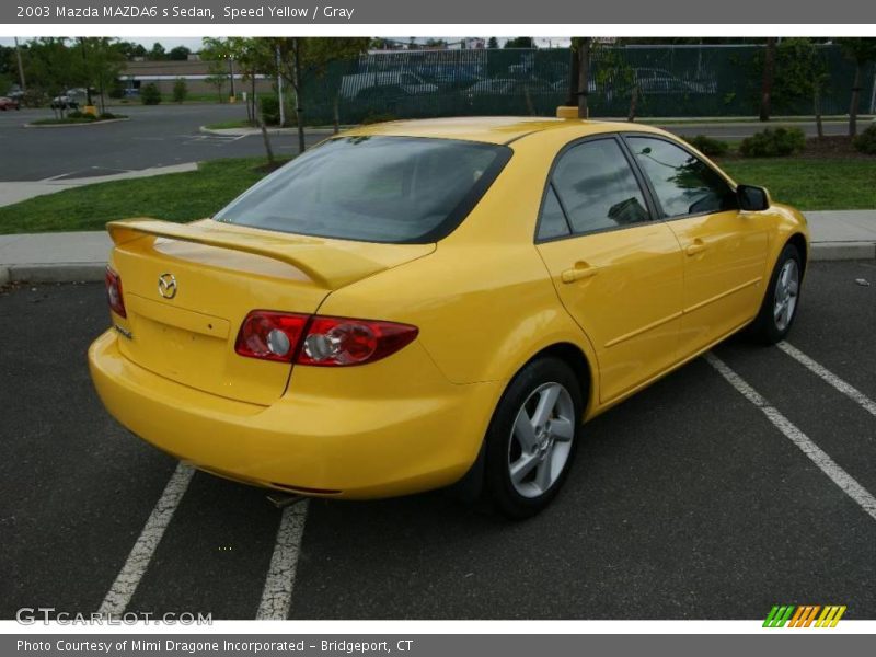 Speed Yellow / Gray 2003 Mazda MAZDA6 s Sedan