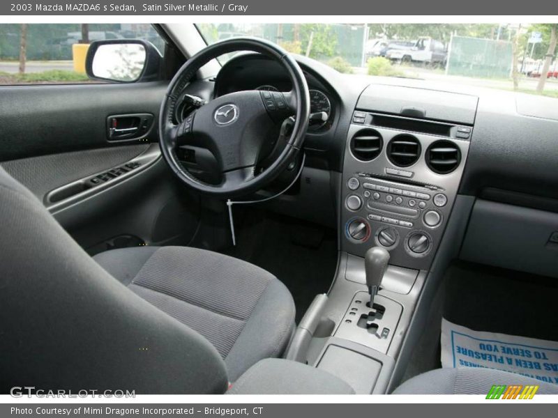 Satin Silver Metallic / Gray 2003 Mazda MAZDA6 s Sedan
