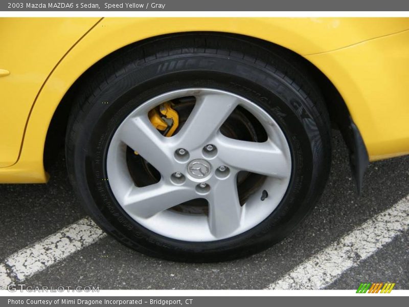 Speed Yellow / Gray 2003 Mazda MAZDA6 s Sedan