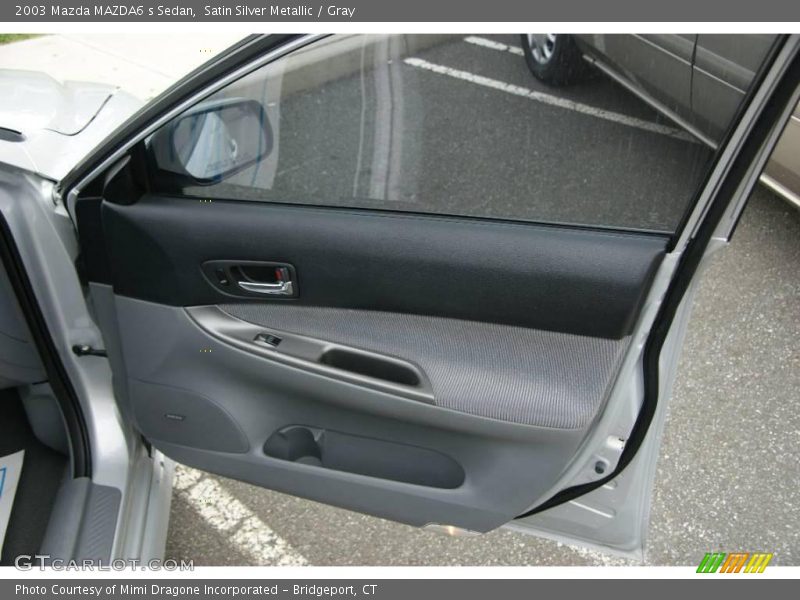 Satin Silver Metallic / Gray 2003 Mazda MAZDA6 s Sedan