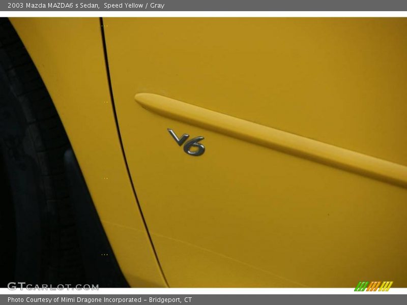 Speed Yellow / Gray 2003 Mazda MAZDA6 s Sedan