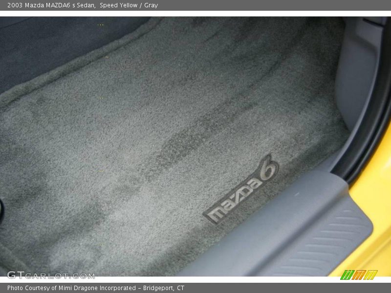 Speed Yellow / Gray 2003 Mazda MAZDA6 s Sedan