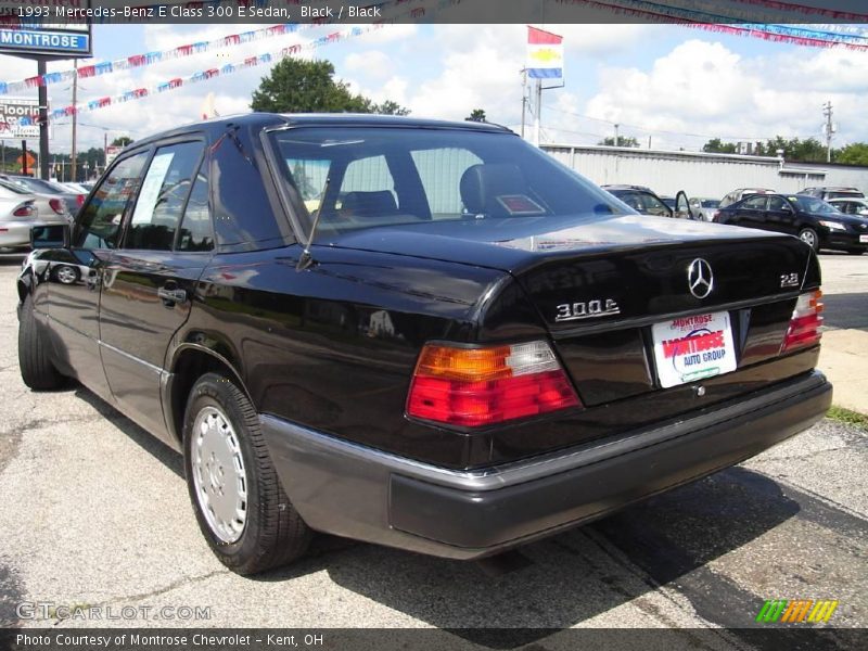Black / Black 1993 Mercedes-Benz E Class 300 E Sedan