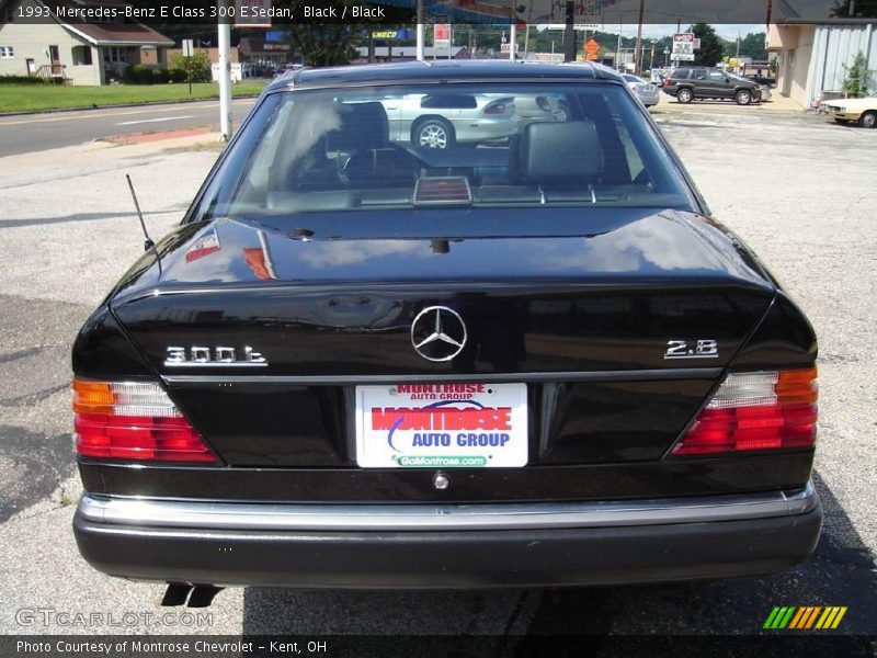 Black / Black 1993 Mercedes-Benz E Class 300 E Sedan