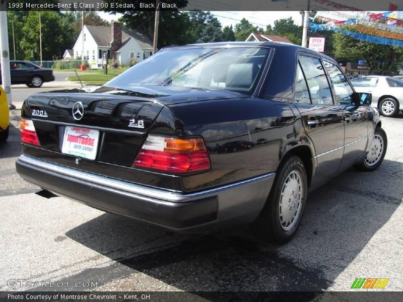 Black / Black 1993 Mercedes-Benz E Class 300 E Sedan